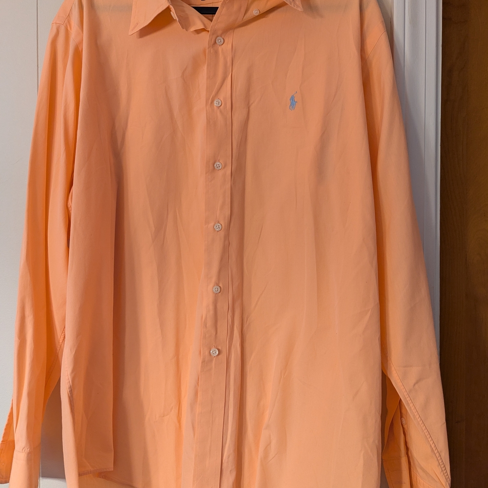 Polo by Ralph Lauren Peach Button Down Shirt